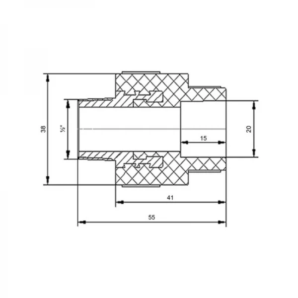 Муфта PPR Blue Ocean 