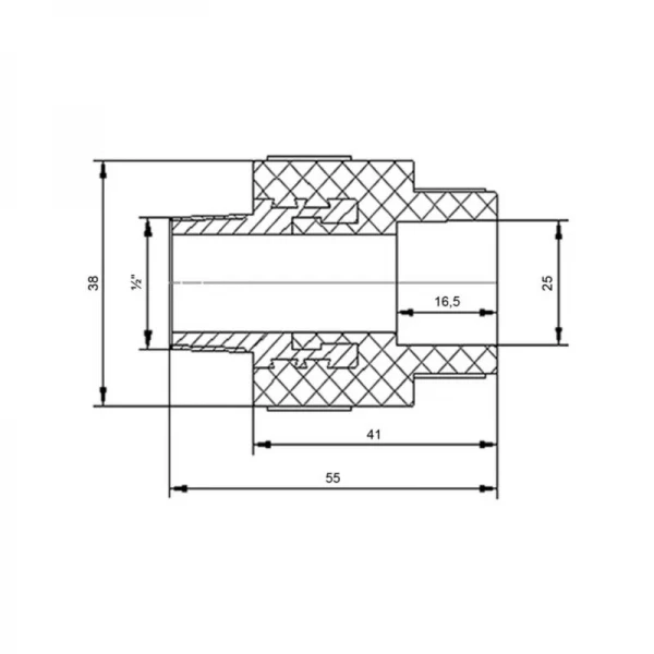 Муфта PPR Blue Ocean 