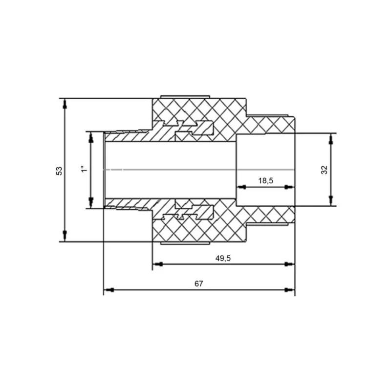 Муфта PPR Blue Ocean 