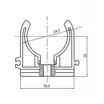 Крепеж PPR Blue Ocean 