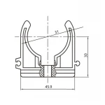 Крепеж PPR Blue Ocean 