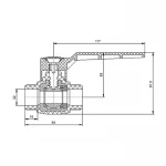 Кран шаровой Blue Ocean 