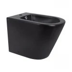 Биде напольное Qtap Scorpio 530x360x395 Matt black QT14441003CMB