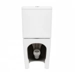 Унитаз-компакт Qtap Scorpio безободковый с сиденьем Soft-close QT14226002W