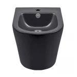 Биде подвесное Qtap Scorpio 515x360x345 Matt black QT1455053FMB