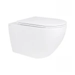 Унітаз підвісний Qtap Robin безобідковий з сидінням Soft-close QT13332141ERW
