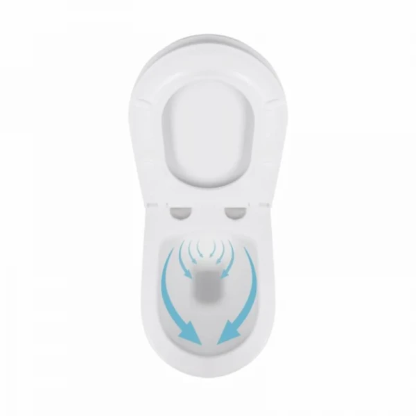 Унітаз підвісний Qtap Robin безобідковий з сидінням Soft-close QT13332141ERW