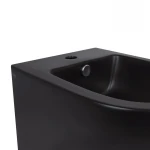 Биде подвесное Qtap Robin 495х370х325 Matt black QT1355046FMB