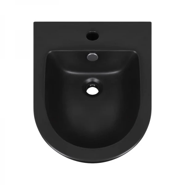 Биде подвесное Qtap Robin 495х370х325 Matt black QT1355046FMB