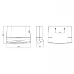 Держатель для бумажных полотенец Qtap Pohodli 300 мм QTDR600WP White (Držák)