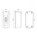 Дезинфектор Qtap Pohodli 6V бесконтактный DZ600WP White (Dezinfektor)