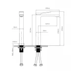 Смеситель для раковины Qtap Slavonice высокий QTSLV10H42103C Chrome