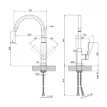 Смеситель для кухни Qtap Slavonice QTSLV9042103UC Chrome