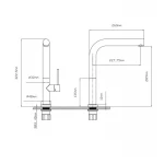 Смеситель для кухни Qtap Zdenek QTZDN9032103FC Brushed Nickel PVD