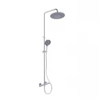Душевая система универсальная Qtap Sloup термостатическая на два потребителя QTSL57103ONC Chrome