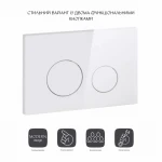 Панель смыва для унитаза Qtap Nest QT0111M11110W