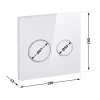Панель смыва для унитаза Qtap Nest Uni QT0211P01V1176W