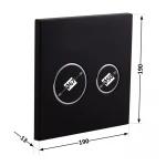 Панель смыва для унитаза Qtap Nest Uni QT0211P01V1178MB