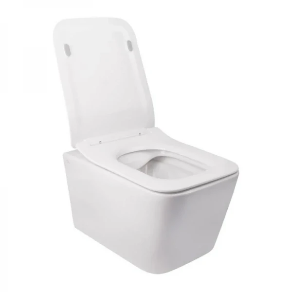 Готове рішення Qtap для ванної кімнати: підвісний унітаз Crow Rimless + комплект інсталяції Nest 4 в 1 (кругла клавіша Satin)