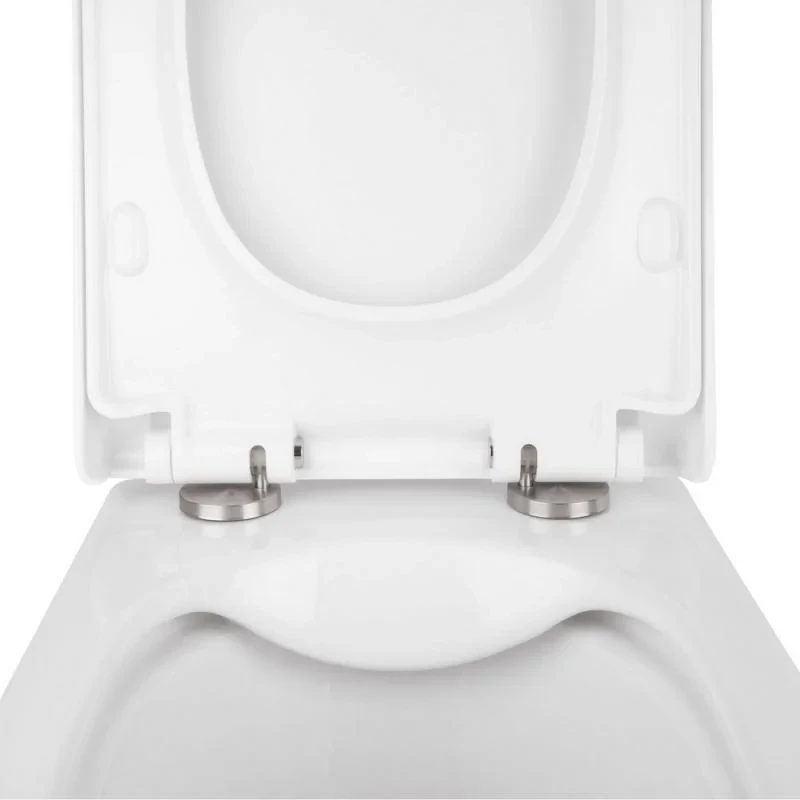 Готове рішення Qtap для ванної кімнати: підвісний унітаз Tern Rimless + комплект інсталяції Nest 4 в 1 (квадратна клавіша Satin)