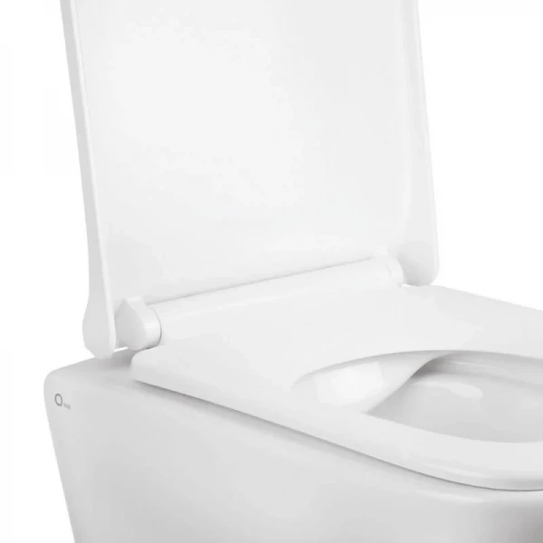 Готове рішення Qtap для ванної кімнати: підвісний унітаз Tern Rimless + комплект інсталяції Nest 4 в 1 (кругла клавіша Satin)