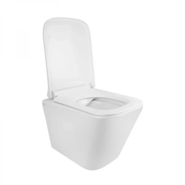 Готове рішення Qtap для ванної кімнати: підвісний унітаз Tern Rimless + комплект інсталяції Nest 4 в 1 (кругла клавіша Chrome)