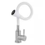 Смеситель для кухни Lidz Aria 015F31 с белым гибким изливом (k35) LDARI015F31WNK36981 WNK