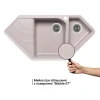 Кухонная мойка Lidz с дополнительной чашей 1000x500/225 MAR-07 (LIDZMAR071000500225)