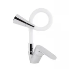 Змішувач для кухні Lidz Tani 008F3 з гнучким виливом (k40) LDTAN008F3WCR37037 White / Chrome