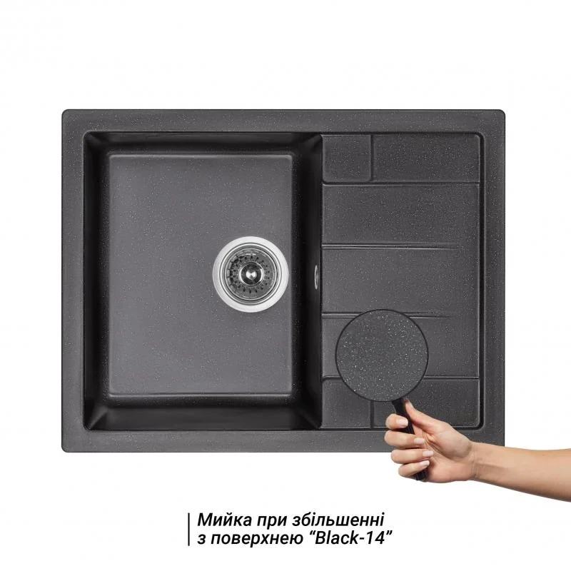 Кухонная мойка Lidz 650x500/200 BLM-14 (LIDZBLM14650500200)