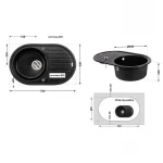 Кухонная мойка Lidz 780x500/200 BLM-14 (LIDZBLM14780500200)