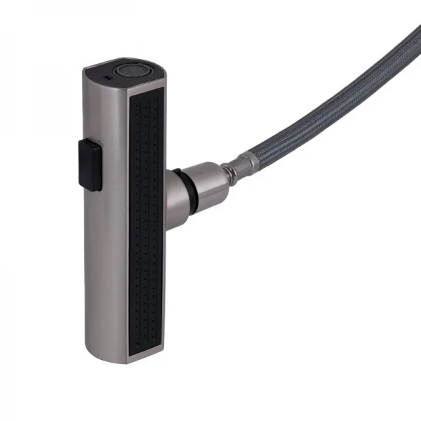 Смеситель для кухни Lidz Aria 015FLT с выдвижным мультифункциональным изливом-лейкой (k35) LDARI015FLTNKS37643 NKS