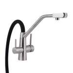 Смеситель для кухни Lidz Aria 020F3 с гибким изливом с подключением для питьевой воды (k35) LDARI020F3BNK37647 BNK