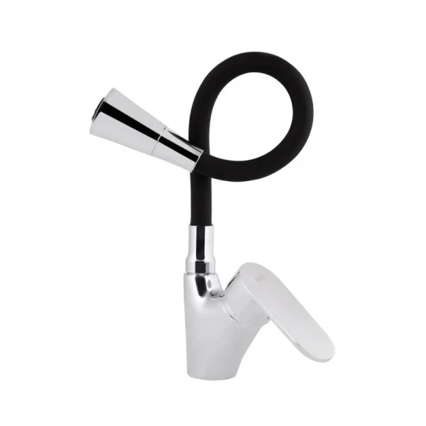 Змішувач для кухні Lidz Tani 007F3 з гнучким виливом (k40) LDTAN007F3BCR37649 Black / Chrome