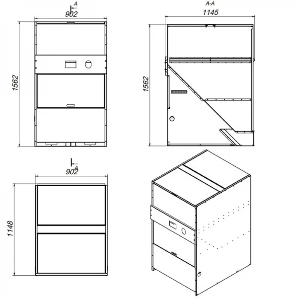Бункер для пеллет Thermo Alliance 1 куб. м