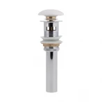 Донний клапан для раковини Qtap PU02O 225х70х70 White з переливом