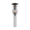 Донний клапан для раковини Qtap PU03 225х70х70 Matt black