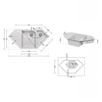 Кухонна мийка з додатковою чашею Lidz 1000x500/225 GRA-09 (LIDZGRA091000500225)