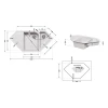 Кухонная мойка с дополнительной чашей Lidz 1000x500/225 STO-10 (LIDZSTO101000500225)