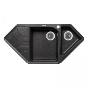 Кухонная мойка с дополнительной чашей Lidz 1000x500/225 GRF-13 (LIDZGRF131000500225)