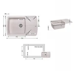 Кухонная мойка Lidz 770х490/200 MAR-07 (LIDZMAR07770490200)