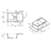 Кухонная мойка Lidz 770x490/200 GRA-09 (LIDZGRA09770490200)