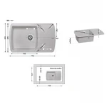 Кухонная мойка Lidz 770х490/200 STO-10 (LIDZSTO10770490200)