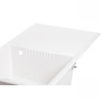 Кухонна мийка Lidz 860х500/240 WHI-01 (LIDZWHI01860500240)