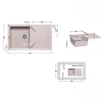 Кухонная мойка Lidz 860х500/240 COL-06 (LIDZWCOL06860500240)