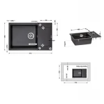 Кухонная мойка Lidz 781x510/200 GRF-13 (LIDZGRF13781510200)