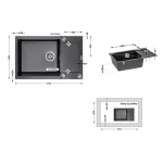 Кухонна мийка Lidz 781x510/200 BLM-14 (LIDZBLM14781510200)