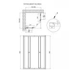 Душевая кабина Qtap Pisces BLA107-9SC5 75-90x75-90 см, стекло Clear 5 мм без поддона