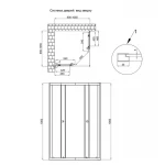 Душевая кабина Qtap Pisces BLA109-11SC5 90-105x90-105 см, стекло Clear 5 мм без поддона