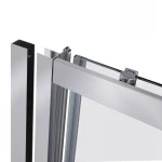 Душевая дверь в нишу Qtap Taurus CRM2011-12.C6 110-120x200 см, стекло Clear 6 мм, покрытие CalcLess